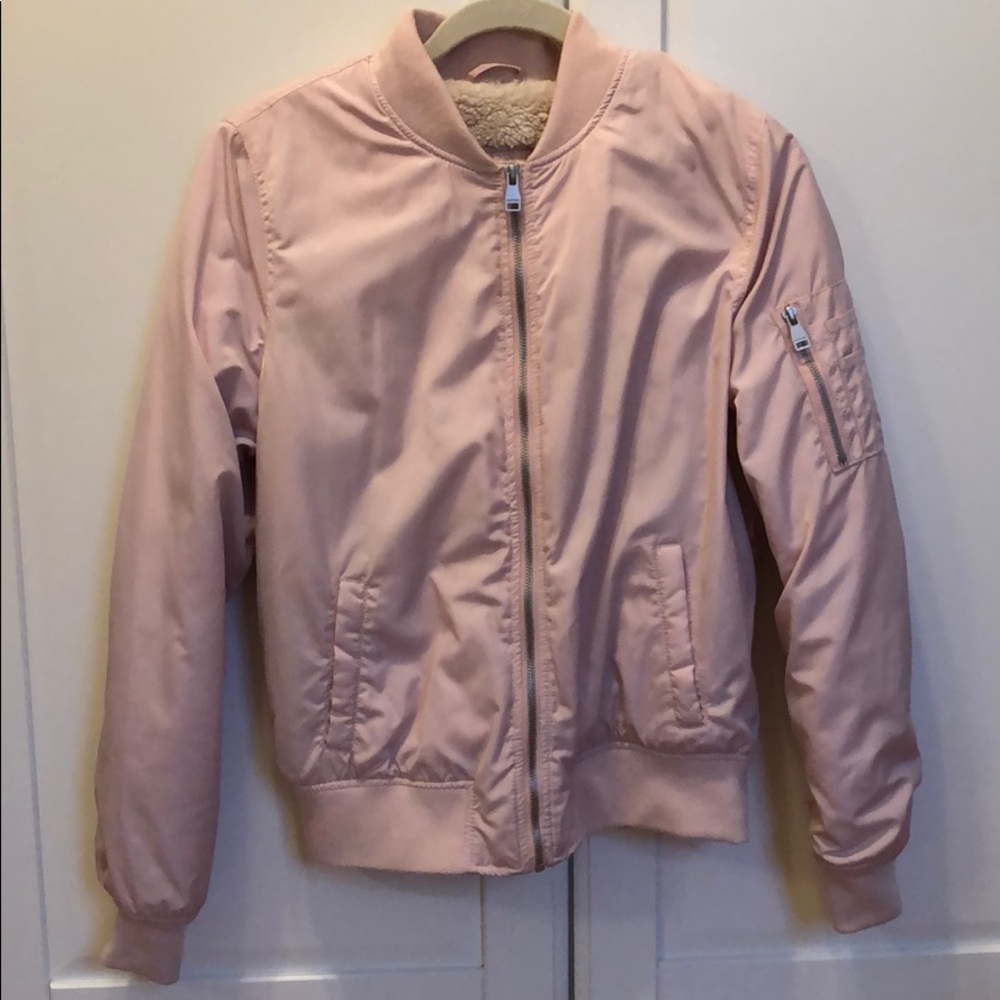Garage Bomber Jacket Pink
